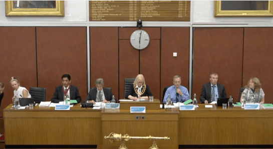 Oldham Council meeting 13.7.22 front bench