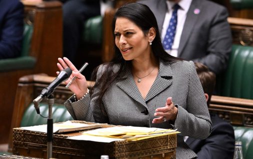 Priti Patel at despatch box