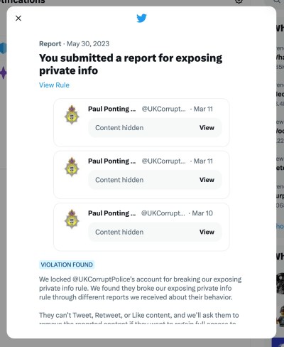Ponting breaches private info on Twitter 300523